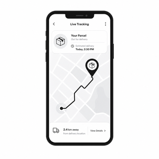 Live parcel tracking icon